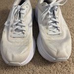 Hoka  White Bondi 8 Running Shoes - SIZE WOMEN 9 Photo 5