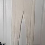 Naked Wardrobe Womens Ankle Leggings High Waist Pull On Stretch White Size Large Photo 2