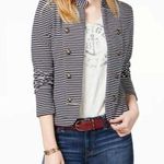 Tommy Hilfiger NWOT Military Band Striped Blazer Jacket Photo 0