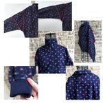 Vintage Bette & Court Golf Collection Jacket Med Navy Pailey Front Zip P… Size undefined Photo 10