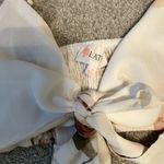 L'ATISTE  by amy two piece white floral pant‎ set boutique medium Photo 5