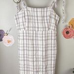 Hollister  Pink Plaid Tied Mini Dress - Size - Small Photo 0