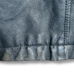 wilson's leather Vintage 90s  Black Faux Fur Lined Bomber Jacket Oversized Large Photo 10