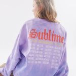 Urban Outfitters Purple Tie Dye Sweatshirt Oversize L/XL Photo 0