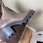 A New Day Chocolate Brown faux Leather booties Stretch Sides size 8.5 Photo 9