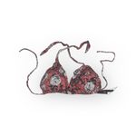 new Vix ⁂ Beach Bikini Triangle Halter Top ⁂ Pink Tropical Floral Print ⁂ Large Photo 5