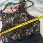 Morgan & Co NWT  Black Lacewith Sparkle Top, Mesh Middle,Fitted Semi-Formal Dress size 7/8 Photo 2