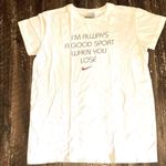 Nike White Tee with Red Slogan Photo 0
