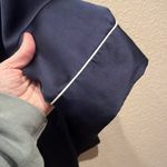 Victoria's Secret Victoria’s Secret Satin-Like Navy Blue Pink Trim Jacket Style Robe Size Medium Photo 5