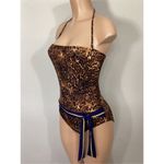 Tommy Bahama  belted animal print one piece. Small. Retails $147 Photo 4