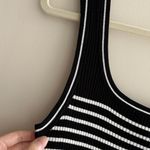 H&M Divided by  Striped Ribbed Tank Top, Black/White, Size Large Photo 6