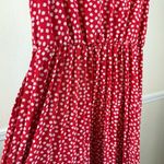 SheIn Red Floral Sundress Spaghetti Strap Lightweight Midi Dress Large Feminine Boho Photo 5