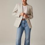 J.Crew Alexandra Blazer in Stretch Linen Blend White Size XS 00 NWT Photo 1