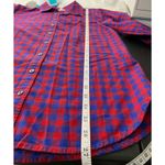 Talbots  Button Front Flannel Shirt Womens S Long Sleeve Collared 100% Cotton Photo 6