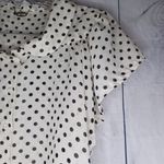 Ali & Kris  Cropped Polka Dot Blouse - Black and Cream Photo 1