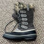 Sorel Joan of Arctic Waterproof Insulated Winter Snow Boots Size 5 Gray Leather Photo 2