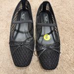 Rachel Roy RACHEL  Mary Jane Black Mesh Ballet Flats Photo 1