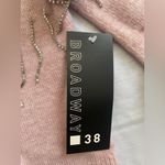 Broadway 38 New Soft Pink Rhinestone Fringe Cropped Long Sleeve Sweater‎ Size M Size M Photo 3