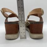 Diba True  Womens 8 Sandals Bye Golly Wedge Cheetah Cow Fur Leather Brown Gold Photo 4