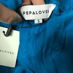 Modcloth x Pepaloves A Starfish is Born tropical blue cropped pants S wide leg Photo 3