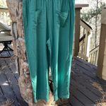 Universal Threads NEW! Universal Thread Size 16 Green Tie-Waist Linen Rayon Jumpsuit Boilersuit Photo 7