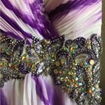 Tony Bowls  Paris Print Chiffon Evening Dress 113716A Photo 12