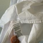 HILL HOUSE Lena Top 100% Cotton Womens L White Blouse Cottagecore Size L Photo 2