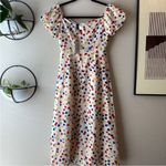 Cider  heart print midi dress medium Photo 4