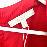 WAYF NWT  size small red v‎ neck romper ruffle front and rear zip up rear Photo 7