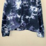 Jolie & Joy Women’s Size 2X Tie Dye Hoodie Crop Sweatshirt Blue Photo 3