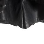 Amanda Uprichard  Bonaire Black Faux Leather Bubble Hem Mini Skort Size Small Photo 11