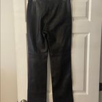 INC  International Concepts Brown  Leather Pants size 4 inseam 30” waist 28” Photo 4