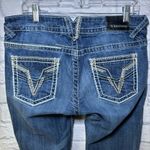 Vigoss Jeans Women's The Chelsea Boot Cut 31x33 Blue Embroidered Med Wash Denim Photo 1