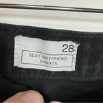 Gap  1969 sexy boyfriend Shorts black denim distressed size 28‎ Photo 5