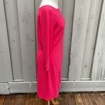 Talbots  Spring Pink Rayon/Nylon/Spandex Midi Shift Boat Neck Dress Women Sz. Sm Photo 4
