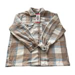 HFX Women's Gray Brown and Light Blue Wool Blend Shirt Jacket Medium Photo 1