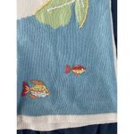 Koret Petite Short Sleeve Button Overlay Sweater Sea Life Shell Fish Small P Size undefined Photo 7