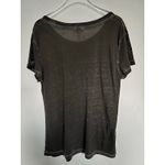 EXPRESS Burnout Black Gray Floral Lace Print Short Sleeved Tee Small Photo 3