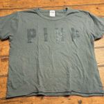 Victoria's Secret  Women's Pink Crop Top Short Sleeve‎ Tee Shirt Velour Graphic S Photo 0