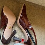 Veronica Beard  Callie Leather Cap-Toe Slingback Pumps Photo 5