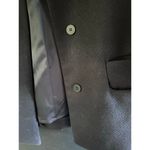 COS  Women's Blue Wool Blended Button Front Biker Jacket Size 10 Photo 2