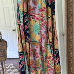 Johnny Was  JAPER SMOCKED WAIST PANT Floral Patchwork Wide-Leg Pants Photo 1