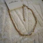 Ettika Gold Tone Chain Link Necklace with Rhinestone Detail Photo 3