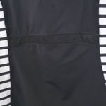 Athleta  Black and White Stripe Ace Racer Tank Top Mesh Details‎ Pockets Size S Photo 8