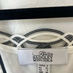 Badgley Mischka  nylon black white above knee sleeveless dress size 0 Photo 4