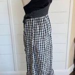 American Vintage VTG RARE Young Edwardian Arpeja Black and White Gingham Maxi dress sz 7 Photo 7
