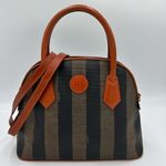 Fendi  Vintage Dome Satchel Pequin
Coated Canvas Medium Photo 0