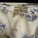 Thyme M Maternity Floral Print Faux Wrap Top Short Sleeve Gathered Waist Women's White Size undefined Photo 3