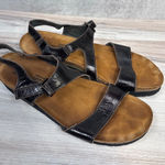 Naot Women's Pamela EU 41 L10 Black Leather Adjustable Slingback Buckle Sandals Size 10 Photo 0