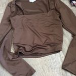 Live in the Moment  xs brown top Photo 4
